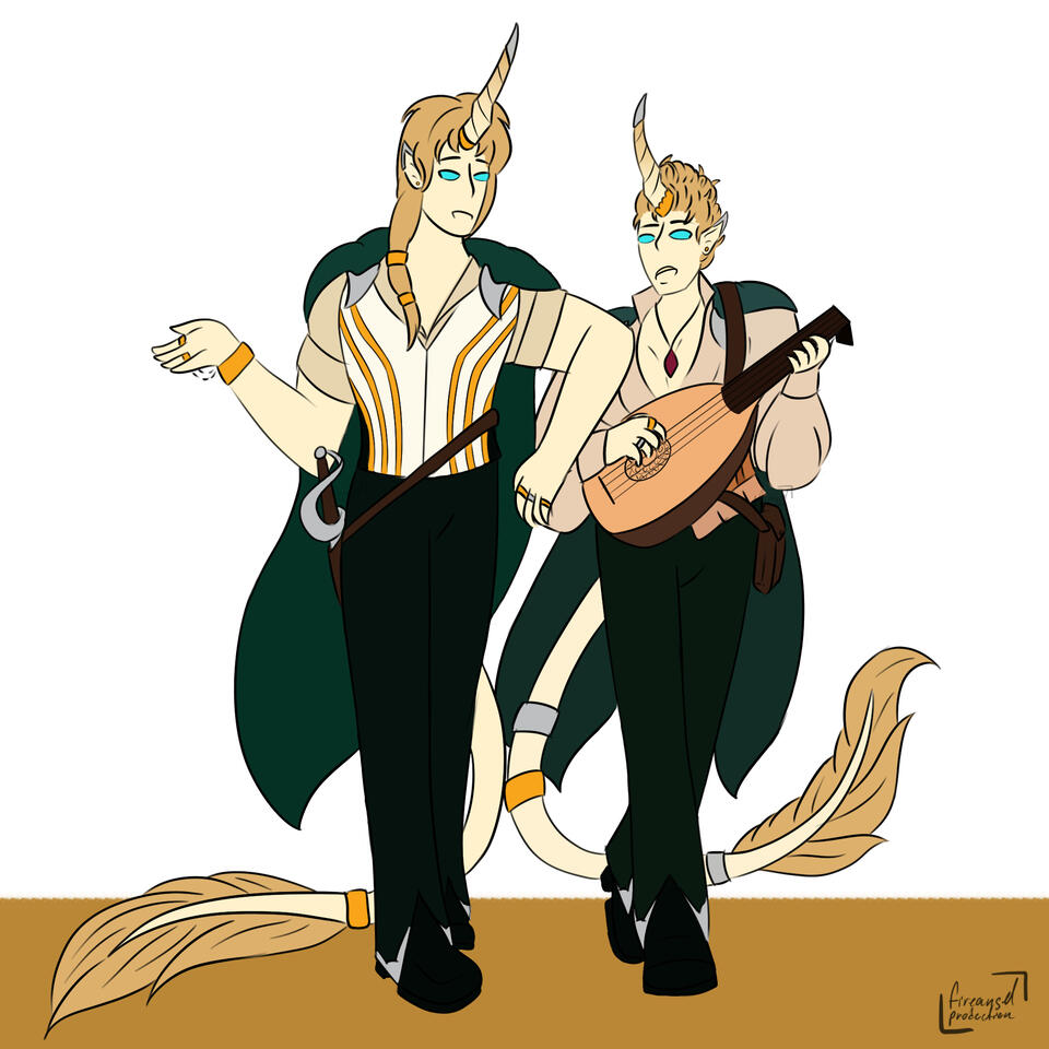 Nephi with her twin brother Zevine