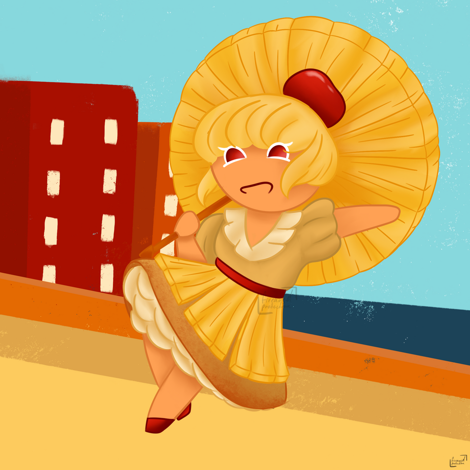 Upside down pineapple cake cookie