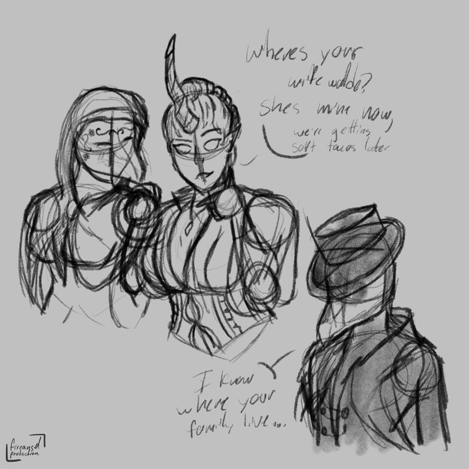 Sketch of nephi pulling up a dead’s man wife