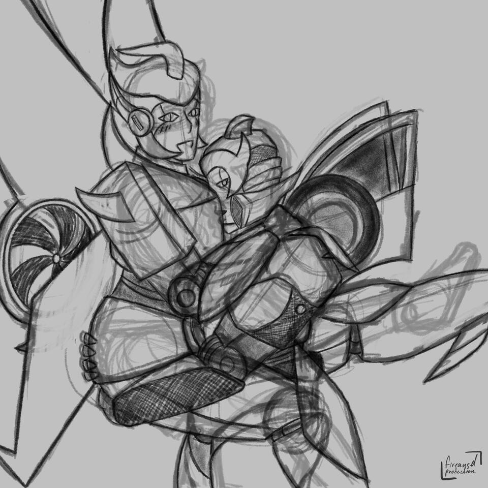 Sapphic meme Dropway and trailfire